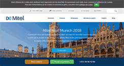 Desktop Screenshot of mitel.fr