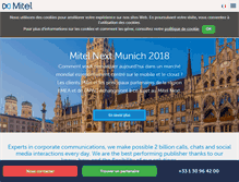 Tablet Screenshot of mitel.fr