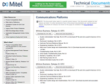 Tablet Screenshot of edocs.mitel.com