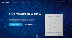 Desktop Screenshot of mitel.com